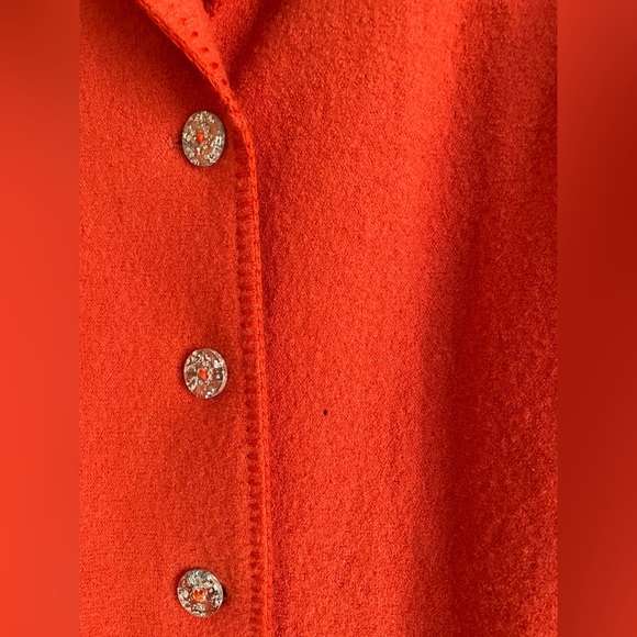 Vintage Orange Wool Blazer - Picture 5 of 5